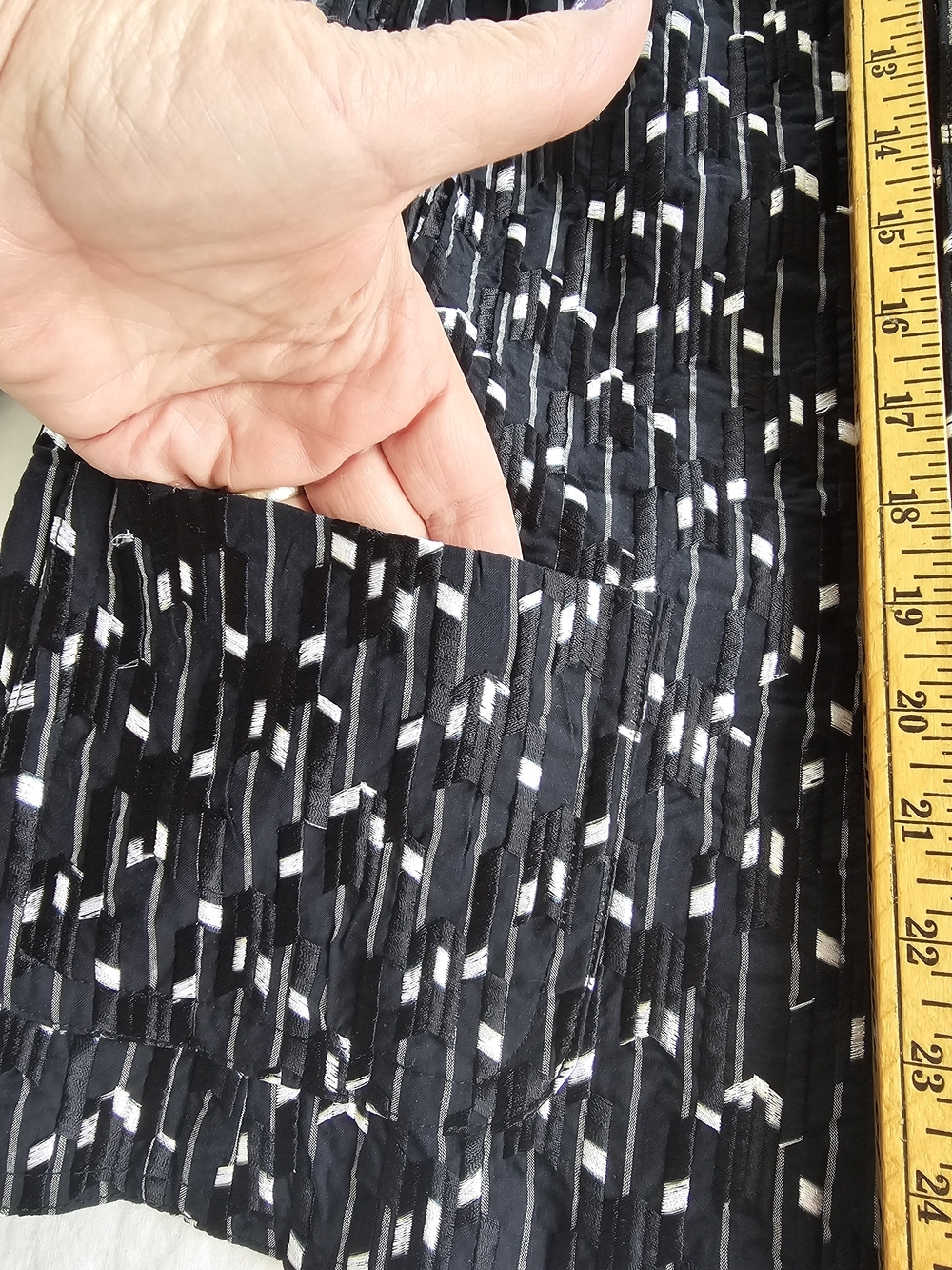 Jones New York Black & White Patterned Jacket Size 18 - Picture 7 of 8